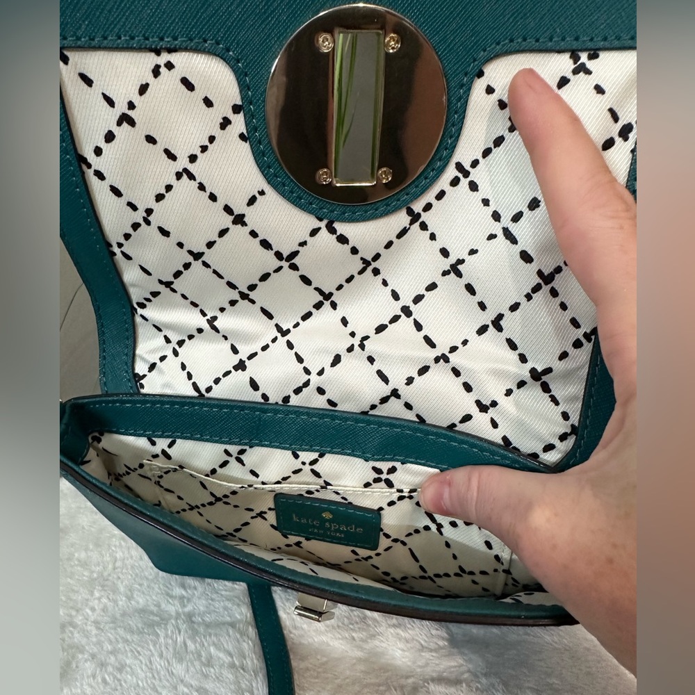 Kate Spade - Pristine condition - Teal Crossbody bag - Picture 8 of 12